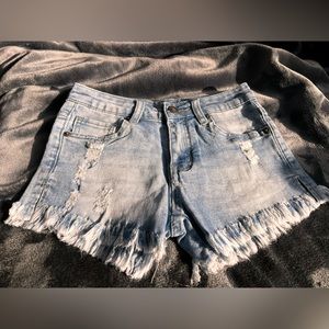 NWOT Small Girls Denim Shorts #AA003